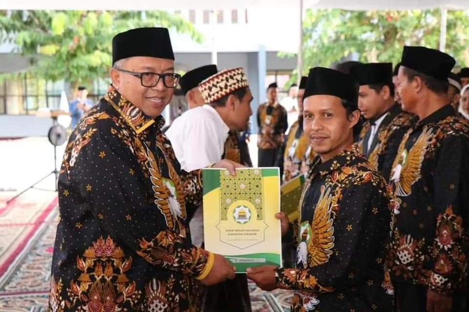 Pelantikan Dmi Wilayah VI, Bupati Minta Pengurus Bersinergi Maksimalkan Fungsi Mesjid