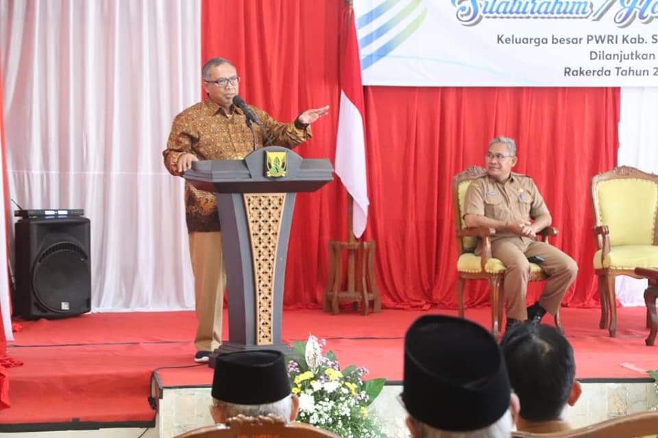 Momentum Pengembangan Kabupaten Sukabumi Religius, Bupati Sukabumi Apresiasi Halal Bihalal PWRI