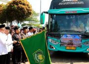 Wabup Sukabumi Berangkatkan 400 Jemaah Haji Kloter 6 Tahun 1444 H 2023