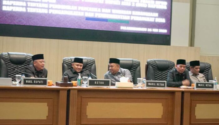 Paripurna DPRD Kab Sukabumi Agenda Jawaban Fraksi Atas Dua Raperda