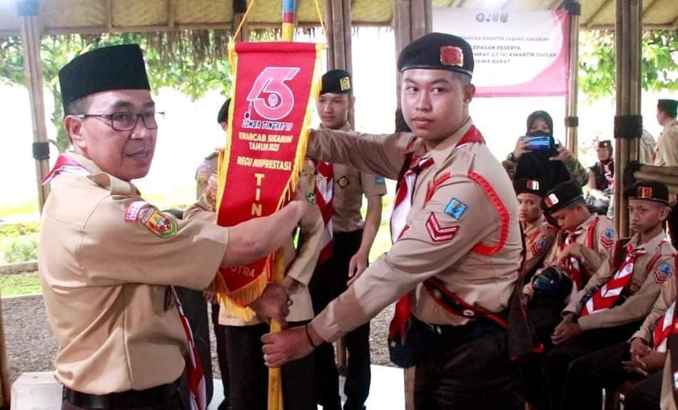 Sekda Sukabumi Lepas Peserta Lomba Gerakan Pramuka Tingkat IV