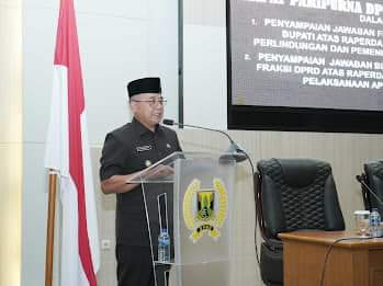 Jawaban Bupati Sukabumi terhadap Pandangan Umum Fraksi dalam Rapat Paripurna DPRD