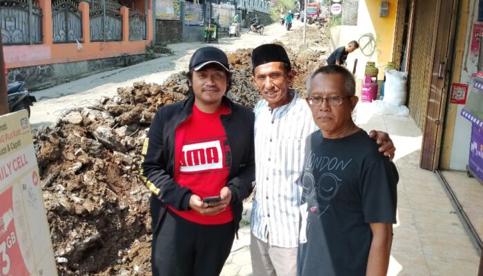 Mengutamakan Aspirasi Masyarakat, Perbaikan Drainase Koramil Cicurug Mulai di Perbaiki