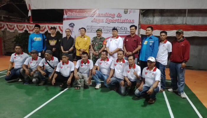 Antusias Masyarakat Ikuti Turnamen Badminton Desa Pondokkaso Landeuh