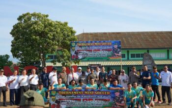 Mini Soccer Dandim Cup Kodim 0622, Ajang Meriahkan HUT ke-78 RI Kab. Sukabumi