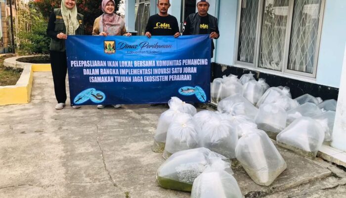 SATU JORAN, Diskan Kembali Lepas Liar Ikan di Sungai Cimahi