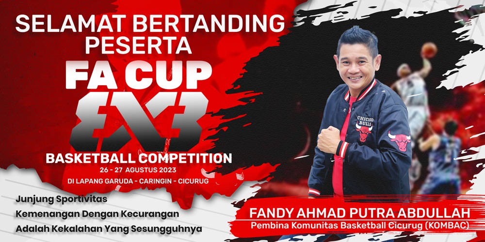 Saksikan! Ajang Kompetisi Bola Basket FA "Cup" 3 X 3 di Lapang Garuda Caringin Cicurug Sukabumi