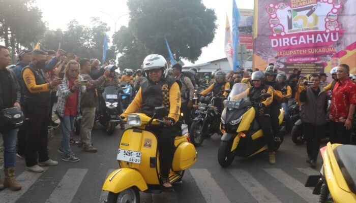 Bupati: Vespa Jadoel Memang Nostalgia, Tapi Tour Ngabumi Intinya Pomosi Potensi Daerah