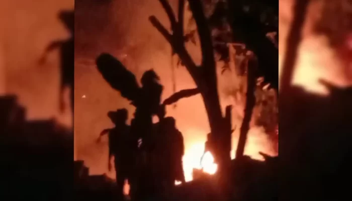 Gudang Rongsok di Mekarsari Terbakar, Warga Berjibaku Padamkan Api