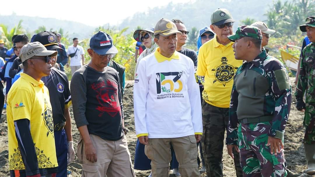 Sekda Sukabumi Tinjau Kawasan Pantai Cibutun: Tingkatkan Kolaborasi Penanggulangan Sampah