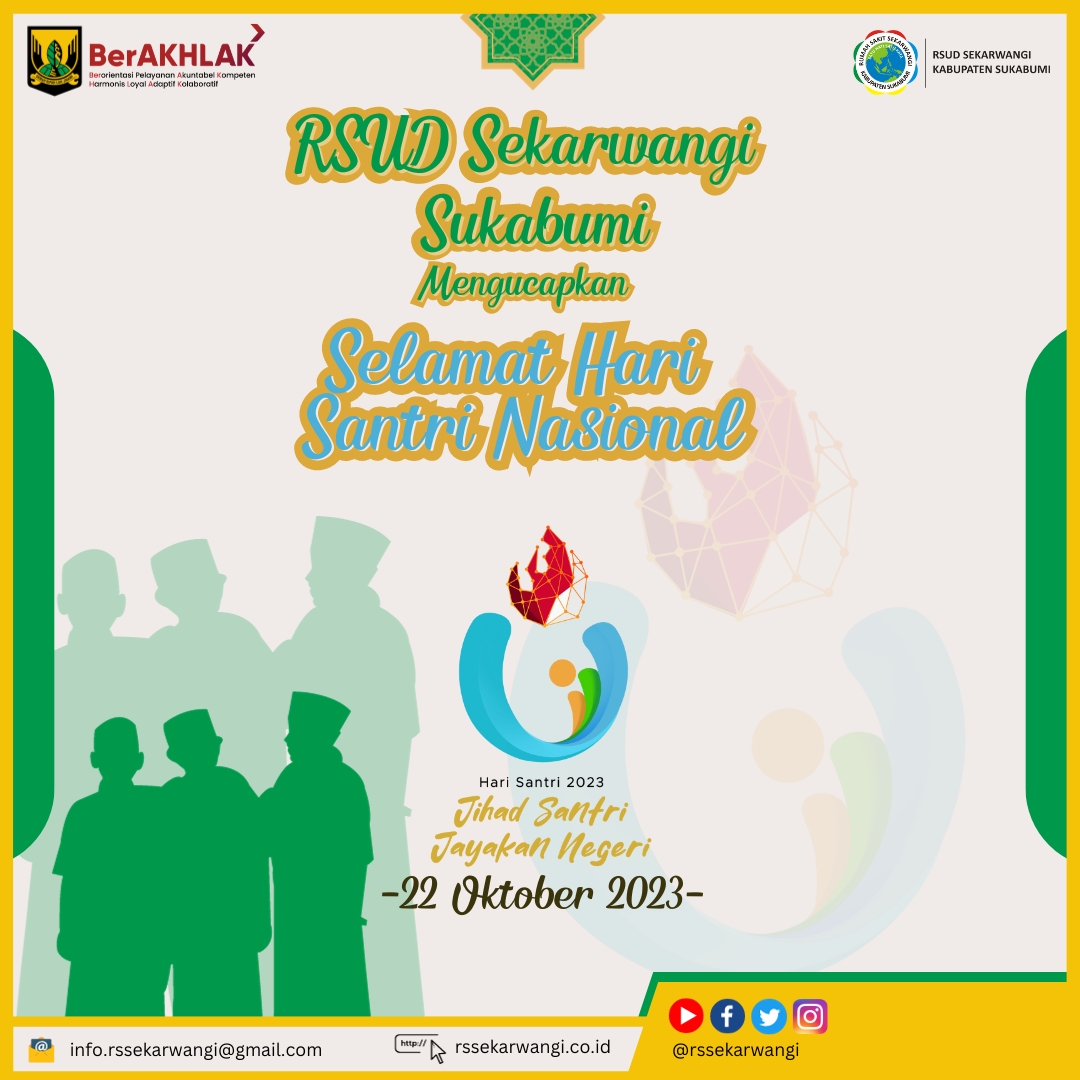 Pemerintah Kabupaten Sukabumi Mengucapakan Selamat Hari Santri Nasional 2023