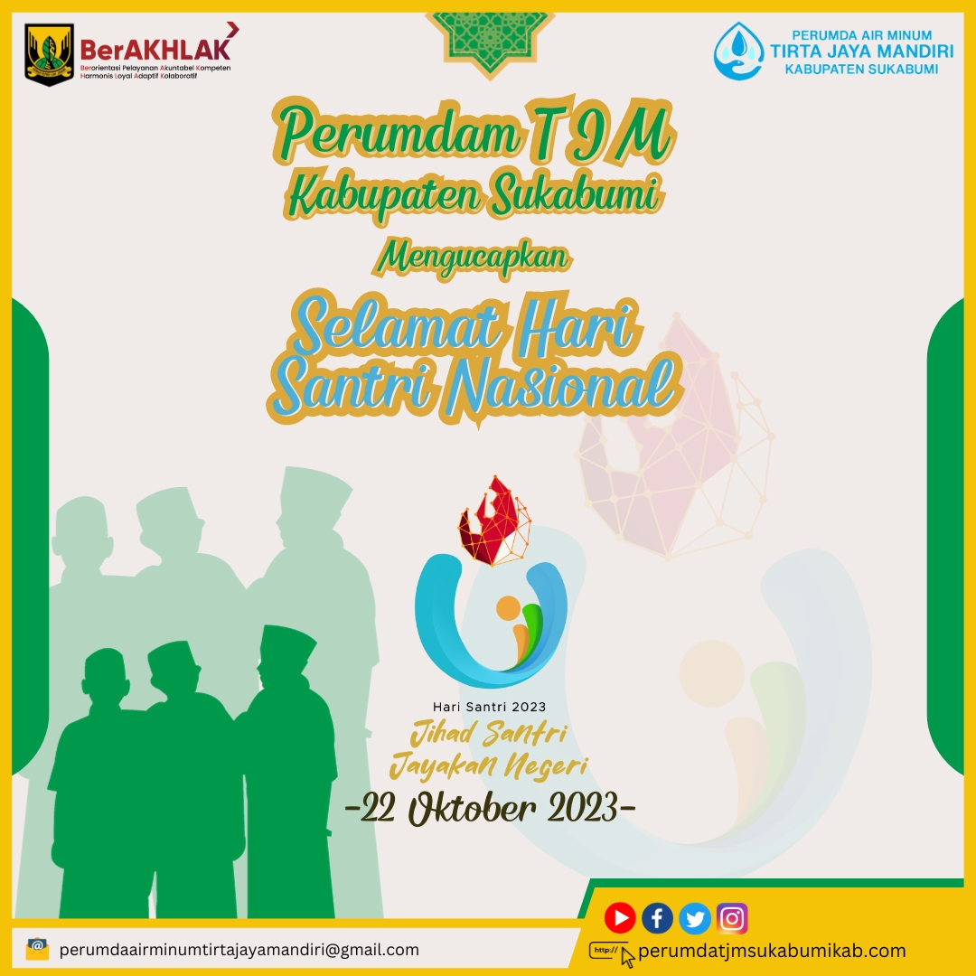 Pemerintah Kabupaten Sukabumi Mengucapakan Selamat Hari Santri Nasional 2023