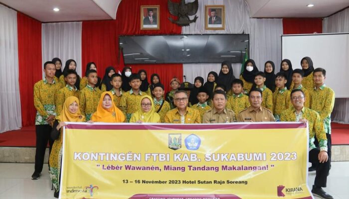 Lepas Kontingen FTBI, Wabup Sukabumi Motivasi Seluruh Peserta Raih Prestasi Terbaik