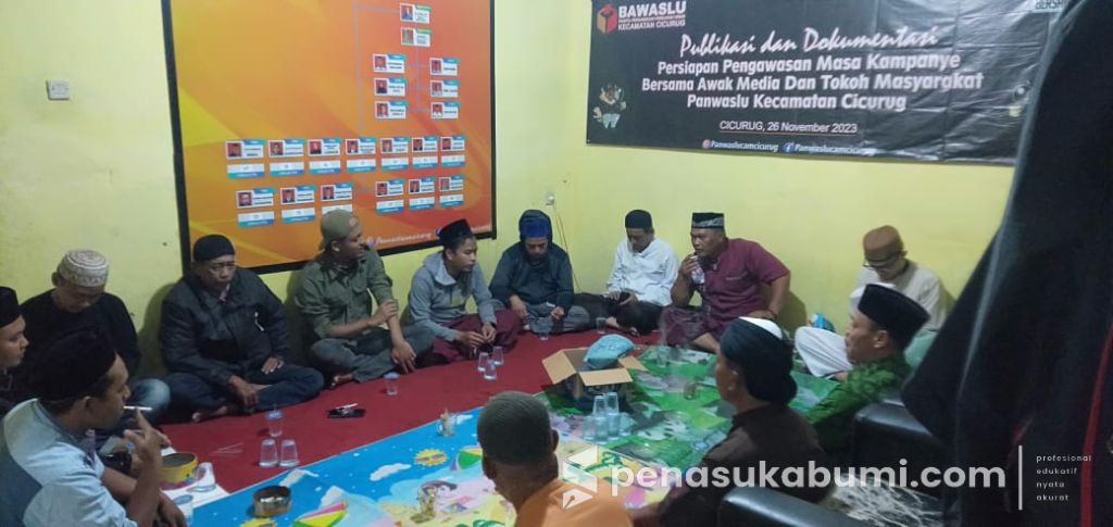 Publikasi Persiapan Pengawasan Kampanye: Panwascam Cicurug Bersama Media dan Tokoh Masyarakat