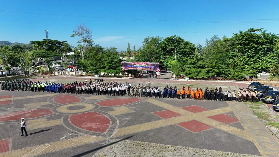 Polres Sukabumi Gelar Apel Pasukan Operasi Kepolisian Terpusat Lilin Lodaya