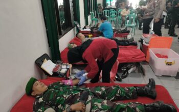 Peringatan Hari Juang TNI AD ke-78: Kodim 0607 Kota Sukabumi Gelar Donor Darah