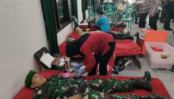 Peringatan Hari Juang TNI AD ke-78: Kodim 0607 Kota Sukabumi Gelar Donor Darah