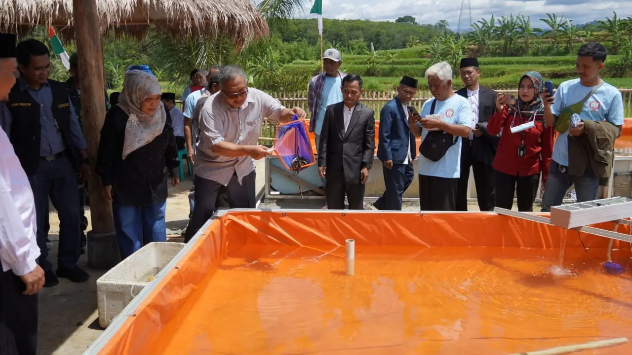 Marwan Hamami Luncurkan Program Sibulat Merah: Inovasi Budidaya Sidat di Ponpes Assalam Putri Sukabumi