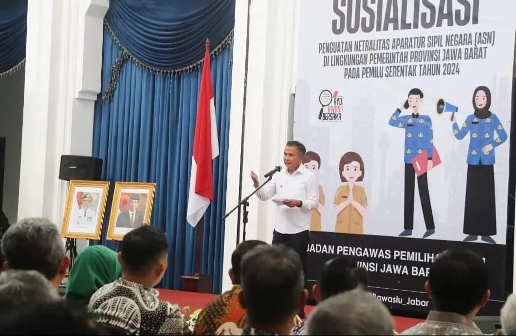 Wakil Bupati Sukabumi Ikuti Sosialisasi Netralitas ASN di Bawaslu Jabar