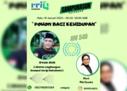 LSM Dampal Jurig Menjadi Narasumber dalam Talk Show Pohon Bagi Kehidupan di RRI AM 540/Pro4 FM Bandung