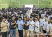 Ribuan Koordinator TPS Dikukuhkan dalam Acara Konsolidasi Partai Gerindra di Sukabumi