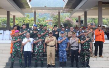 Siap Amankan Pemilu 2024, Ratusan Personel Gabungan di Sukabumi Ikuti Apel Pergeseran Pasukan