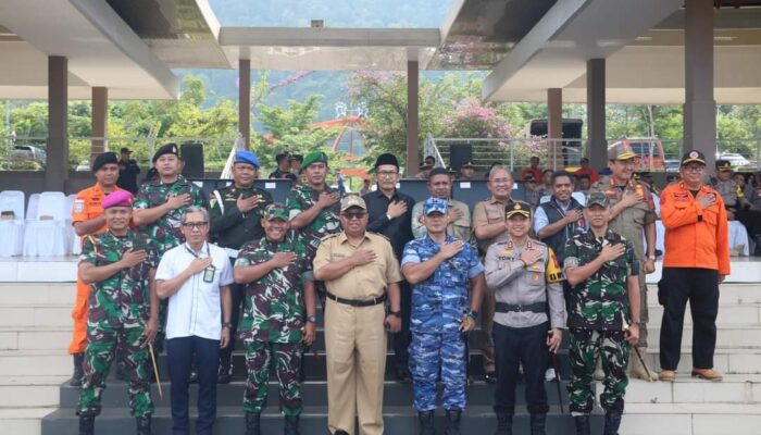 Siap Amankan Pemilu 2024, Ratusan Personel Gabungan di Sukabumi Ikuti Apel Pergeseran Pasukan