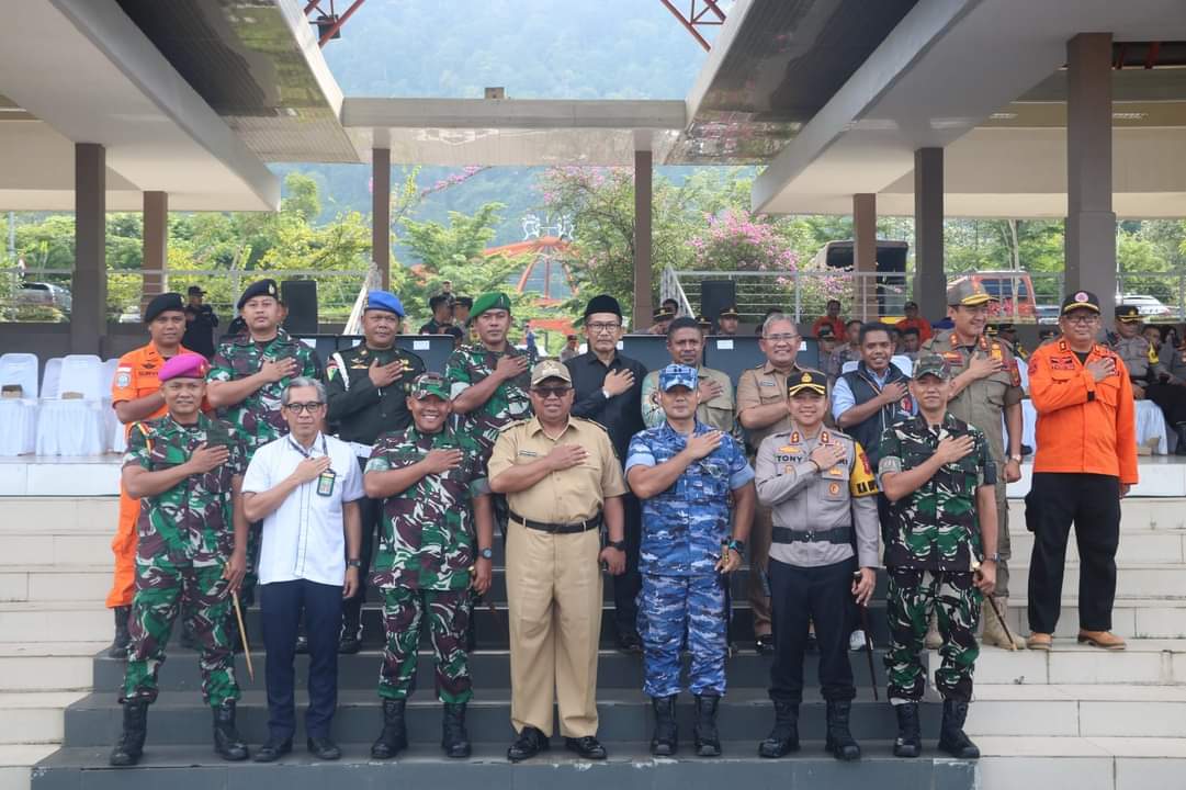 Siap Amankan Pemilu 2024, Ratusan Personel Gabungan di Sukabumi Ikuti Apel Pergeseran Pasukan