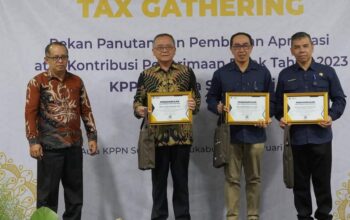 Serahkan SPT PPh Tahunan Pajak 2023, Jajaran Pimpinan Daerah Kabupaten Sukabumi Terima Penghargaan