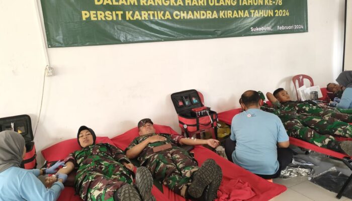 239 Kantung Darah Terkumpul dalam Bakti Sosial Donor Darah Persit KCK