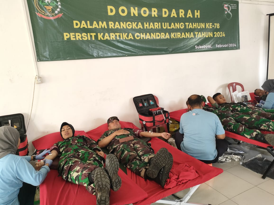 239 Kantung Darah Terkumpul dalam Bakti Sosial Donor Darah Persit KCK