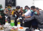Dandim 0607 Kota Sukabumi Hadiri Pemusnahan Barang Bukti Kejaksaan Negeri Kota Sukabumi