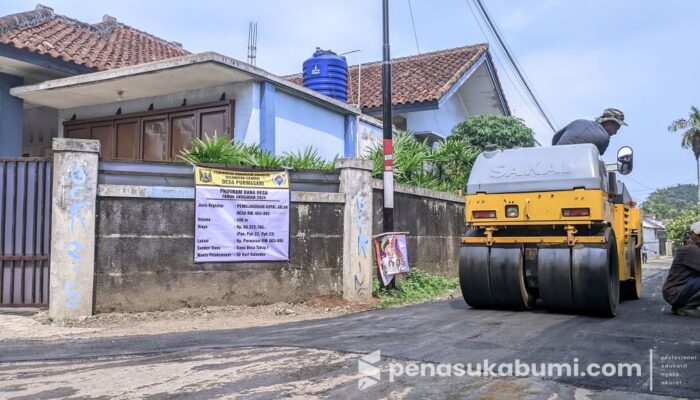 Pemdes Purwasari Cicurug Realisasikan Dana Desa Tahap 1 untuk Perbaikan Jalan