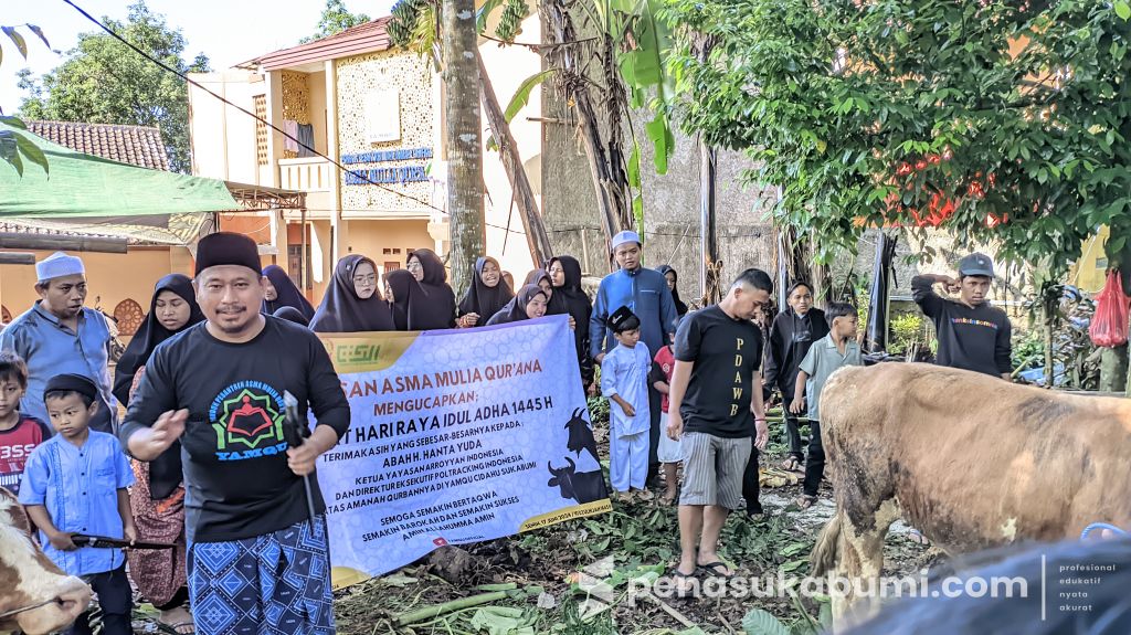 Ponpes Rumah Tahfidz Yamqu Potong 9 Hewan Qurban, Bagikan 1.000 Paket Daging