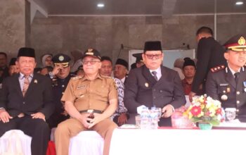 Wabup Iyos Hadiri Upacara HUT Ke 78 Bhayangkara di Lapang Merdeka Kota Sukabumi