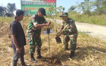 TMMD ke-121 di Desa Cicareuh, Menggali Kesejahteraan dan Menjaga Kelestarian Lingkungan