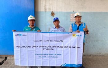 PLN Cicurug Dukung Pertumbuhan Industri dengan Penambahan Daya Listrik untuk PT Ginza