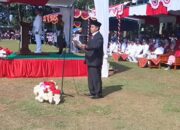 Anggota DPRD Anang Janur, Bacakan Teks Proklamasi pada Upacara HUT ke-80 RI di Jampangkulon
