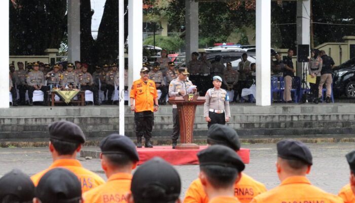 Bupati Hadiri Apel Kesiapan Tanggap Darurat Bencana di Alun-alun Palabuhanratu
