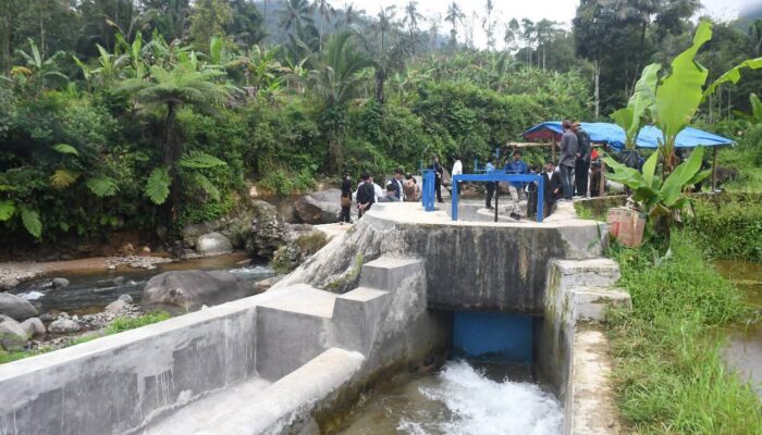 Pembangkit Listrik Tenaga Mikro Hidro Ciganas di Desa Sirnarasa Cikakak Diresmikan Usai Renovasi