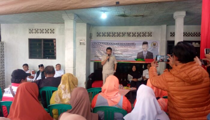 Teddy Setiady Serap Aspirasi Warga Pondokkaso Landeuh di Reses II DPRD Sukabumi