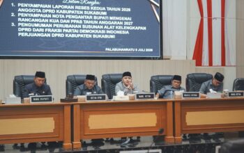 Rapat Paripurna ke-9 DPRD Kabupaten Sukabumi Bahas Tiga Agenda Penting