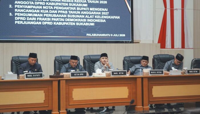 Rapat Paripurna ke-9 DPRD Kabupaten Sukabumi Bahas Tiga Agenda Penting