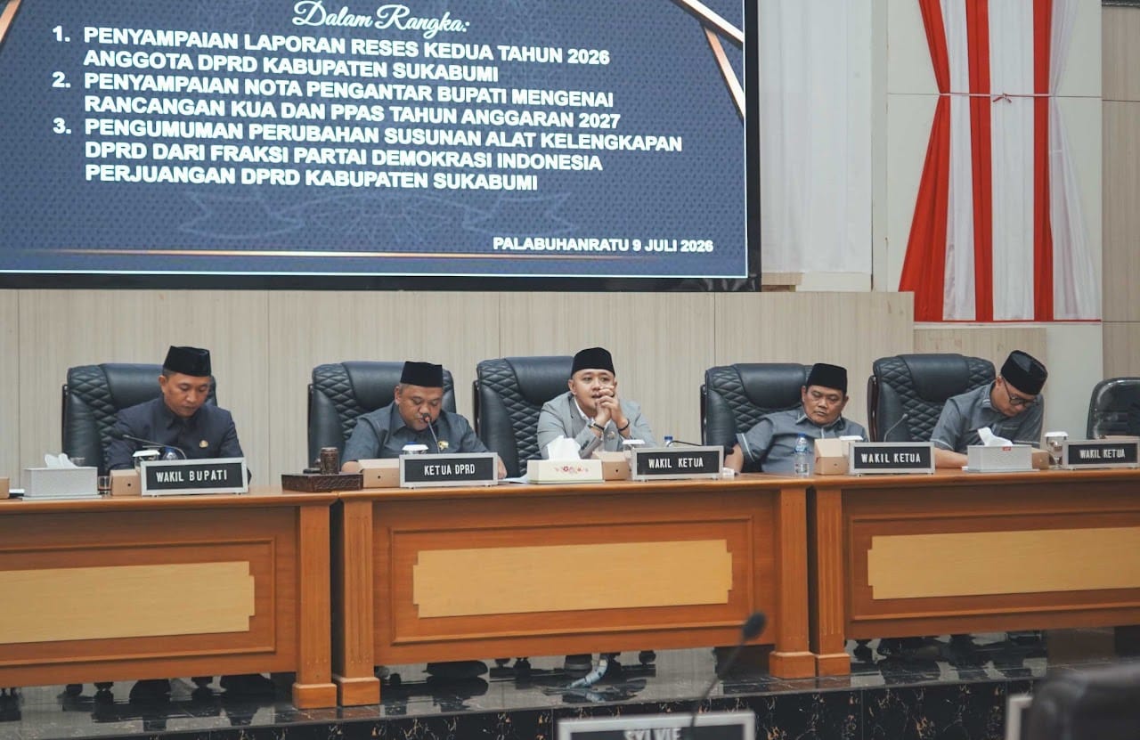 Rapat Paripurna ke-9 DPRD Kabupaten Sukabumi Bahas Tiga Agenda Penting