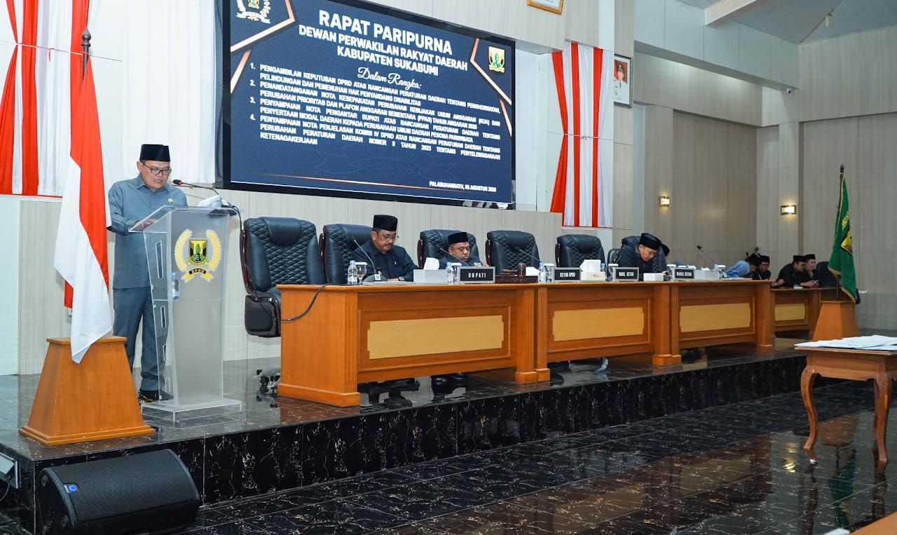 DPRD Kabupaten Sukabumi Sahkan Perda Disabilitas dan Sepakati Perubahan KUA-PPAS 2026
