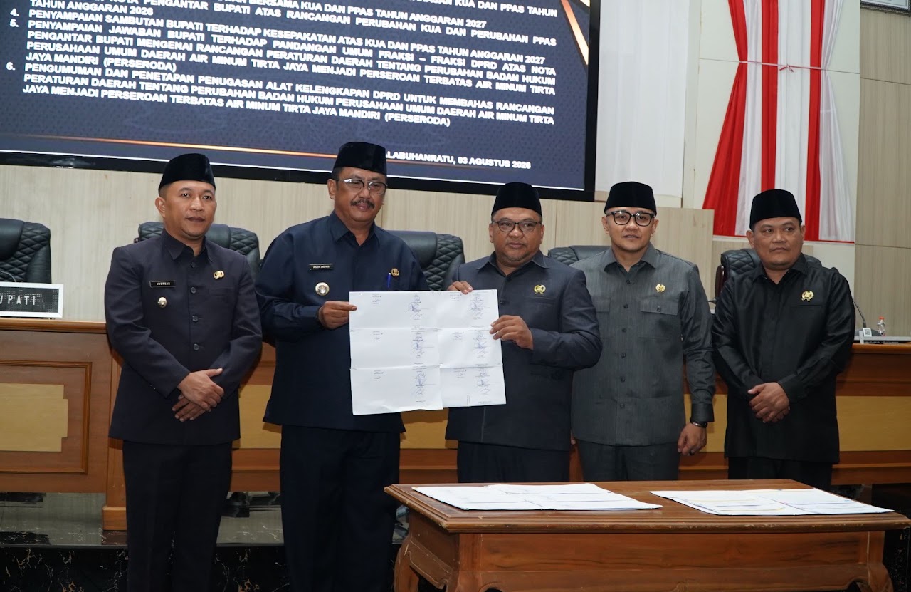 Rapat Paripurna ke-12 DPRD Kabupaten Sukabumi Sepakati KUA dan PPAS 2027