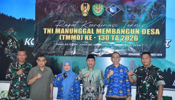 Rakor Teknis Persiapan TMMD ke 130, Desa Mekarjaya Ciemas Jadi Pusat Kegiatan