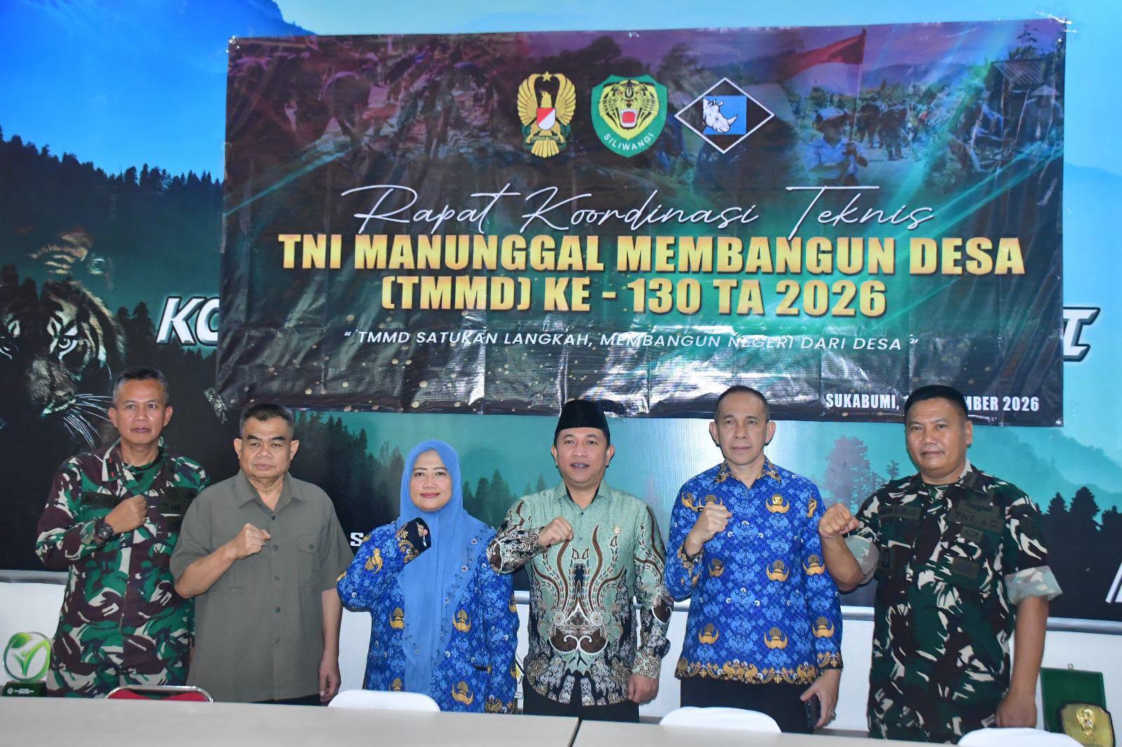 Rakor Teknis Persiapan TMMD ke 130, Desa Mekarjaya Ciemas Jadi Pusat Kegiatan