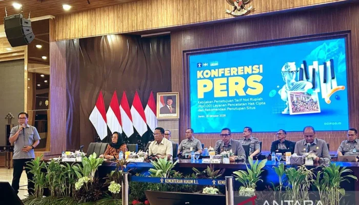 Menkum Supratman Gratiskan 19 Layanan Pencatatan Hak Cipta Mulai November 2026