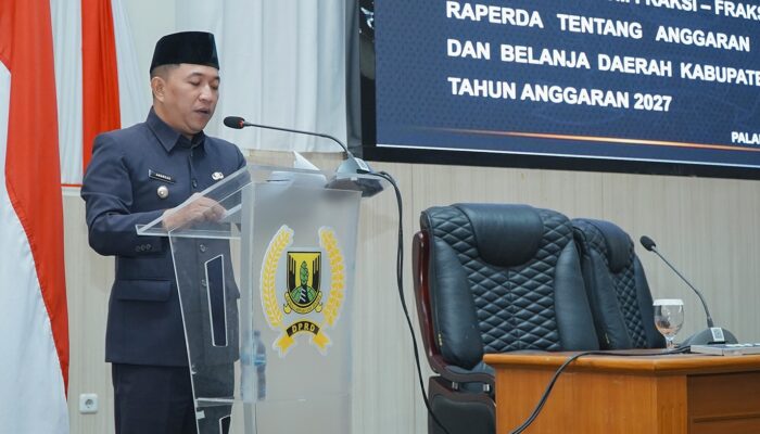 Bupati Sukabumi Jawab Pandangan Tujuh Fraksi DPRD atas Raperda APBD 2027